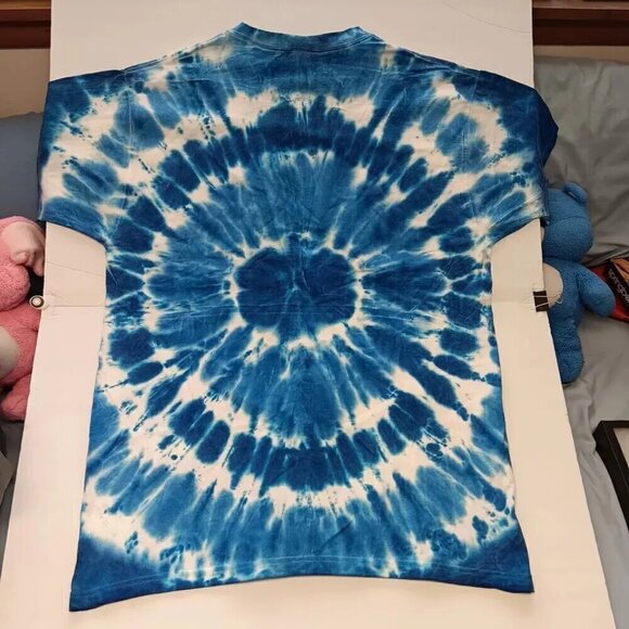 VTG Scooby Doo Shirt XL Blue 90s Tie Dye Cartoon Network Tee Hippie USA made NEW - Picture 7 of 9